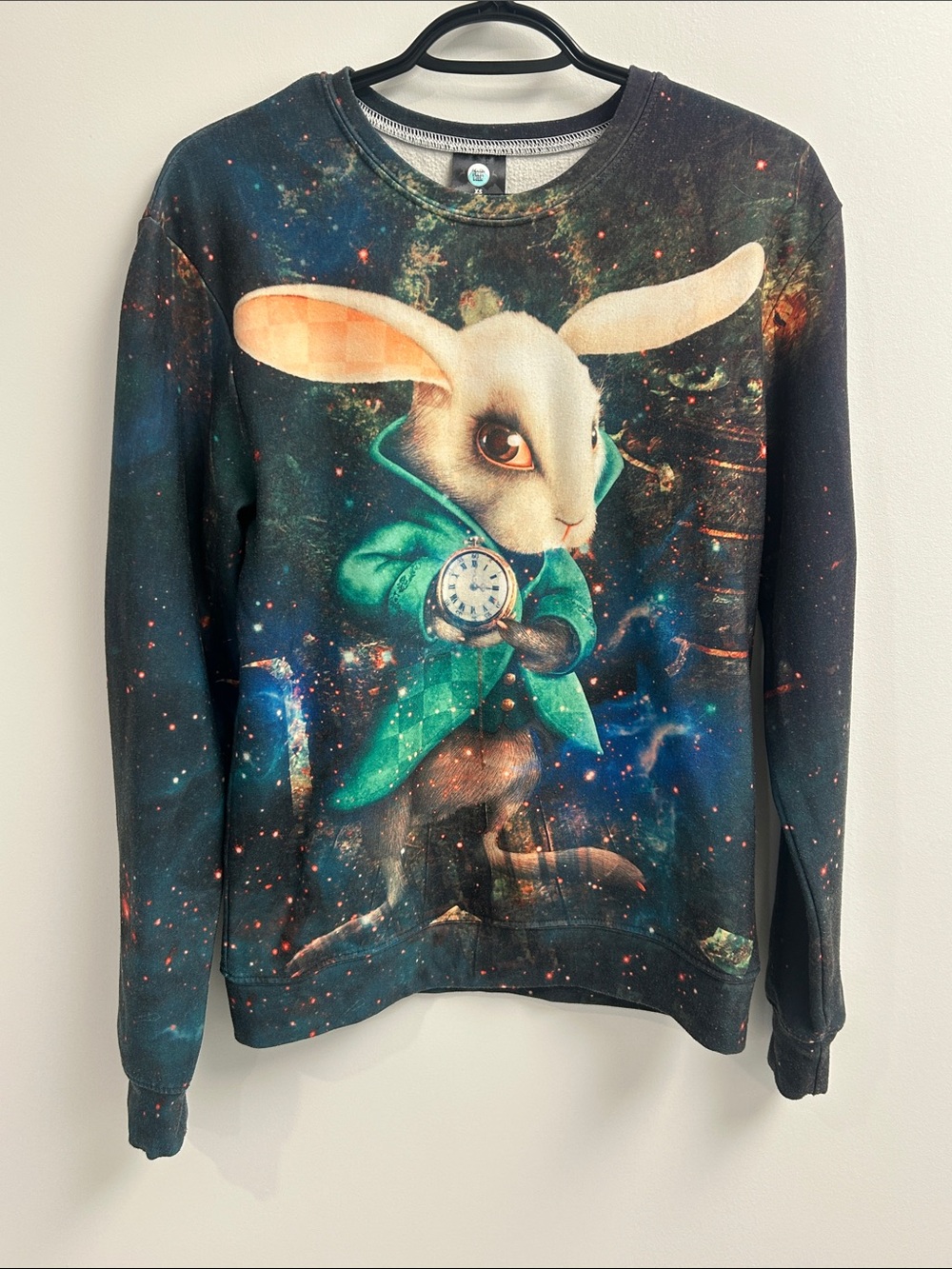Aloha From Deer “White Rabbit” Graphic Crewneck Sweatshirt